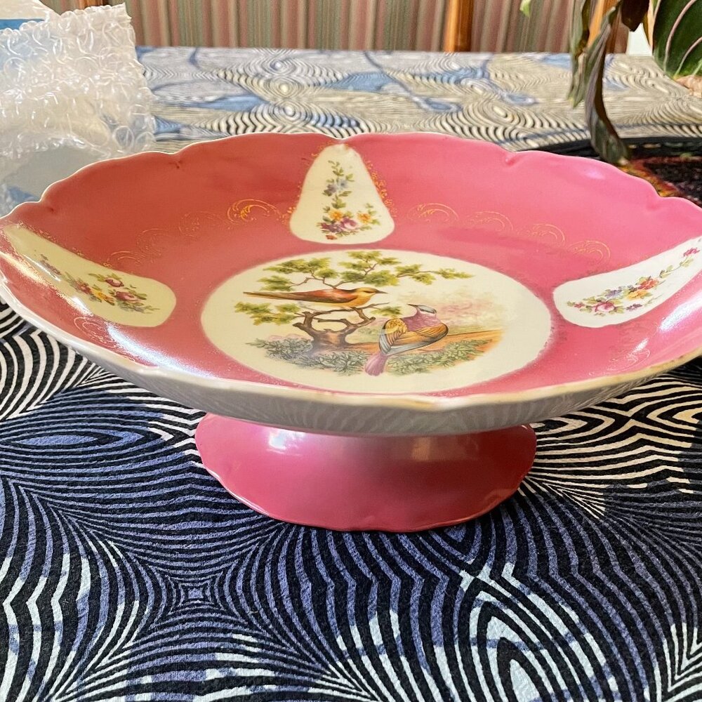 Pedestal China Dish